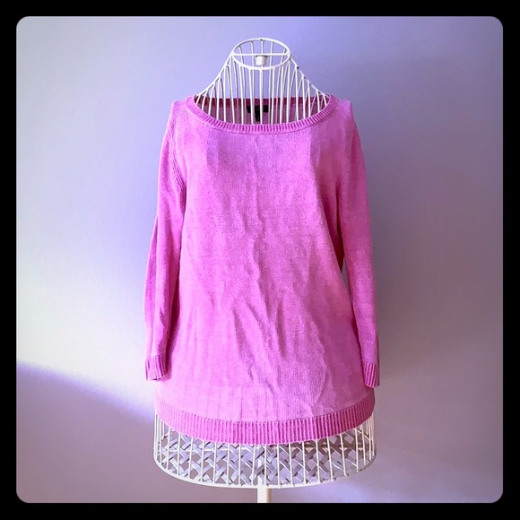 Talbots 💕💜 linen boatneck top - Picture 4 of 16
